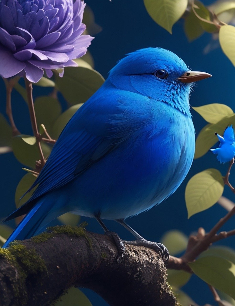 blue bird, happiness, take