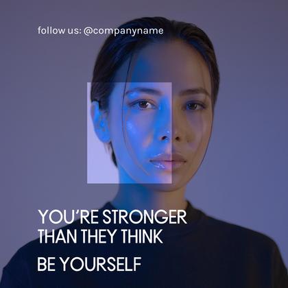 Be Yourself Portrait Quote