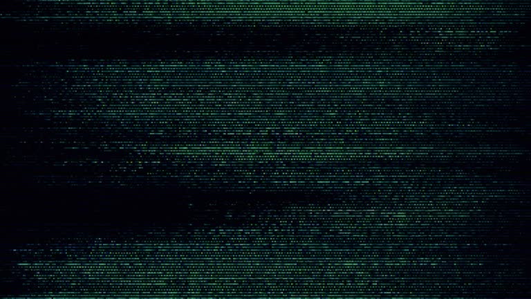 Glitch noise static television VFX pack. Visual video effects stripes background, CRT tv screen no signal glitch effect