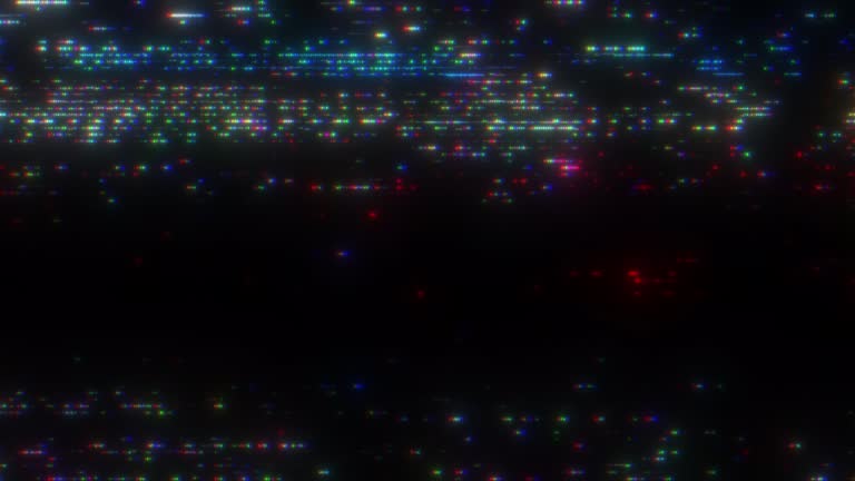 Glitch noise static television VFX pack. Visual video effects stripes background, CRT tv screen no signal glitch effect