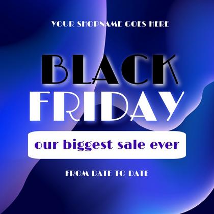 Black Friday Neon Text