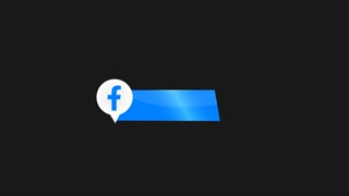 Facebook Modern Lower Third Alpha Channel 4 K