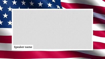 1 Frame Overlay — US Flag Theme