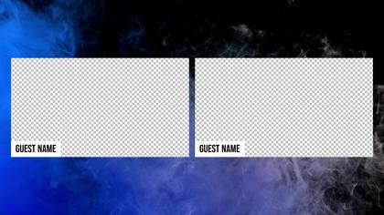 2 Frames Overlay — Neon Smoke Theme